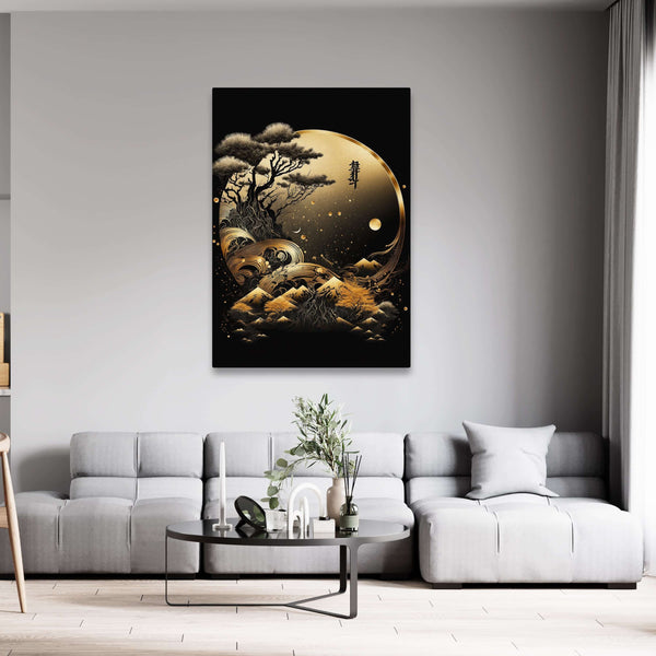 Gold Japanese Canvas | MusaArtGallery™ 