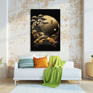 Gold Japanese Canvas | MusaArtGallery™ 