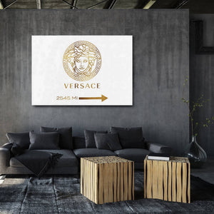 Gold Versace Canvas - Fashion Wall Art