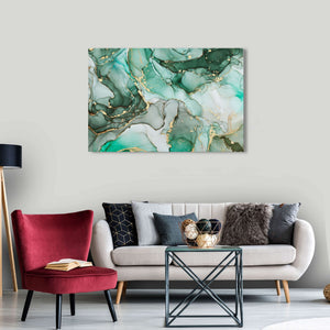 Green Marble Wall Art | MusaArtGallery™ 