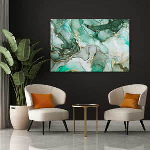 Green Marble Wall Art | MusaArtGallery™ 