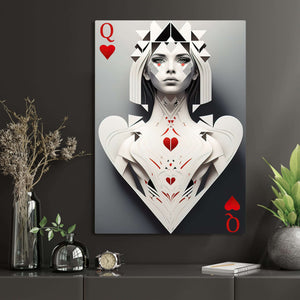 Grey Queen of Hearts Art | MusaArtGallery™