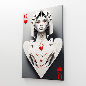 Grey Queen of Hearts Art | MusaArtGallery™