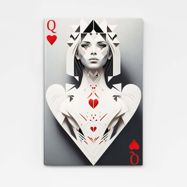 Grey Queen of Hearts Art | MusaArtGallery™