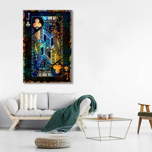 Gold Jack of Clubs Art | MusaArtGallery™