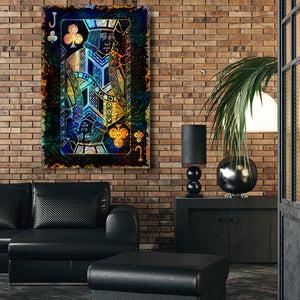 Gold Jack of Clubs Art | MusaArtGallery™