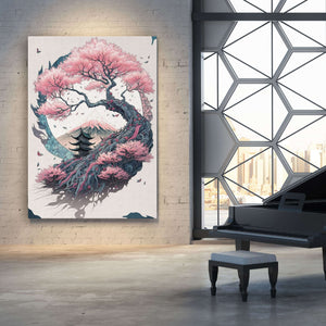Japanese Cherry Blossom Wall Art | MusaArtGallery™ 