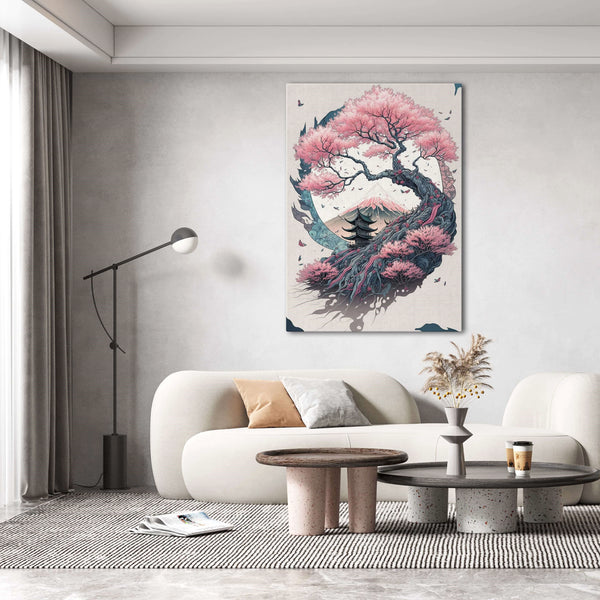 Japanese Cherry Blossom Wall Art | MusaArtGallery™ 
