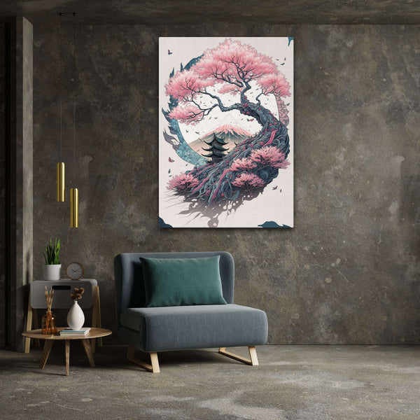 Japanese Cherry Blossom Wall Art | MusaArtGallery™ 