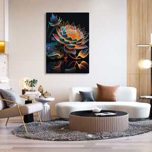 Japanese Lotus Flower Art | MusaArtGallery™