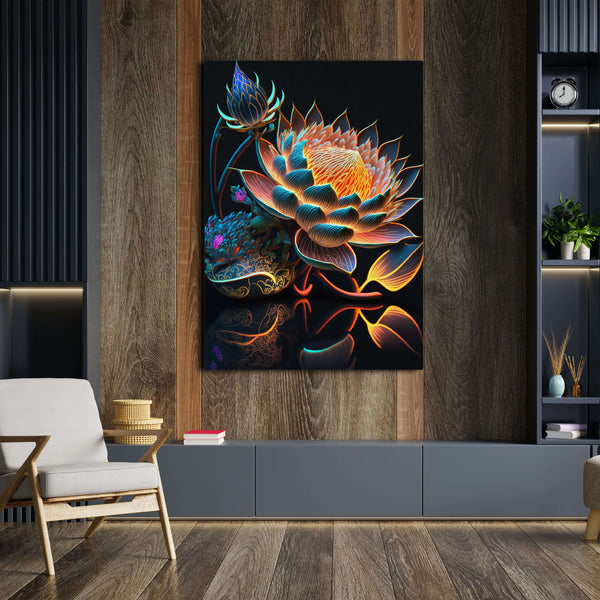 Japanese Lotus Flower Art | MusaArtGallery™