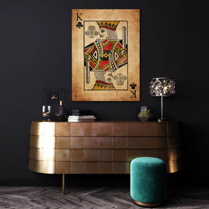 King of Clubs Canvas  MusaArtGallery™