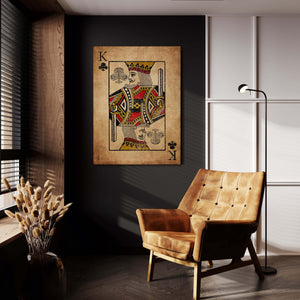 King of Clubs Canvas  MusaArtGallery™