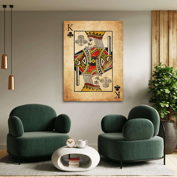 King of Clubs Canvas  MusaArtGallery™