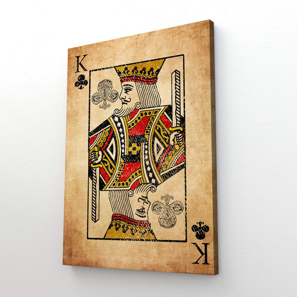 King of Clubs Canvas  MusaArtGallery™