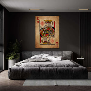 King of Diamonds Canvas  MusaArtGallery™