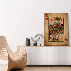 King of Diamonds Canvas  MusaArtGallery™