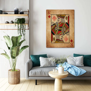 King of Diamonds Canvas  MusaArtGallery™