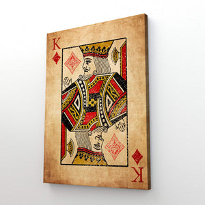 King of Diamonds Canvas  MusaArtGallery™