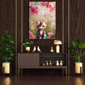 Kitten Japanese Wall Art | MusaArtGallery™ 
