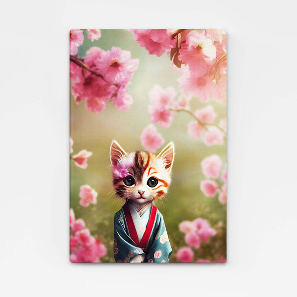Kitten Japanese Wall Art | MusaArtGallery™ 