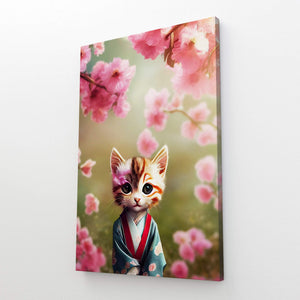 Kitten Japanese Wall Art | MusaArtGallery™ 