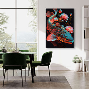 Koi Fish Japanese Art | MusaArtGallery™ 