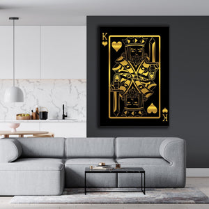 King of Hearts Canvas | MusaArtGallery™