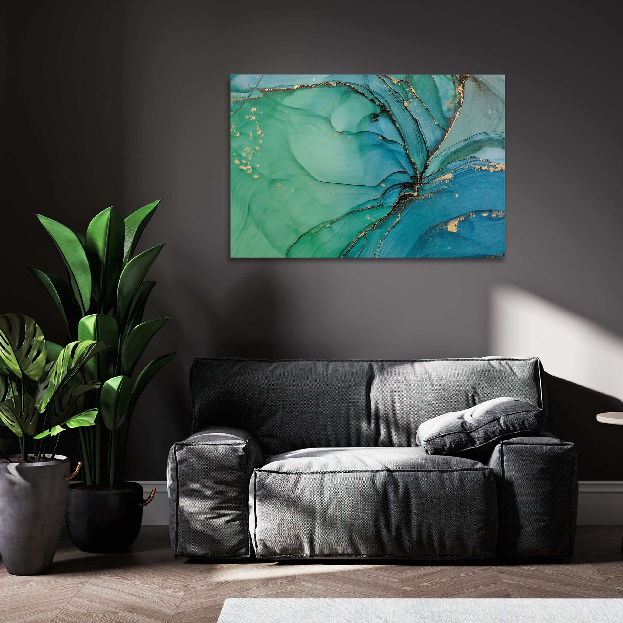 Light Green Marble Art | MusaArtGallery™