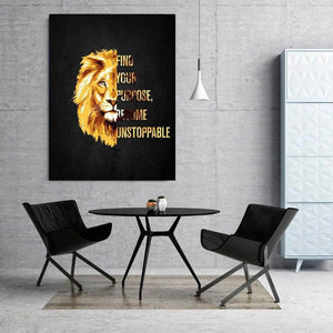Lion Motivational Canvas - Lion Canvas