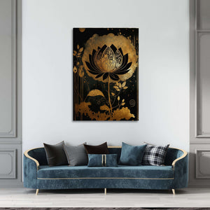 Lotus Japanese Canvas | MusaArtGallery™ 