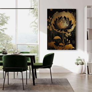 Lotus Japanese Canvas | MusaArtGallery™ 