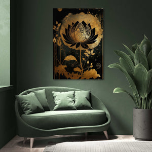 Lotus Japanese Canvas | MusaArtGallery™ 