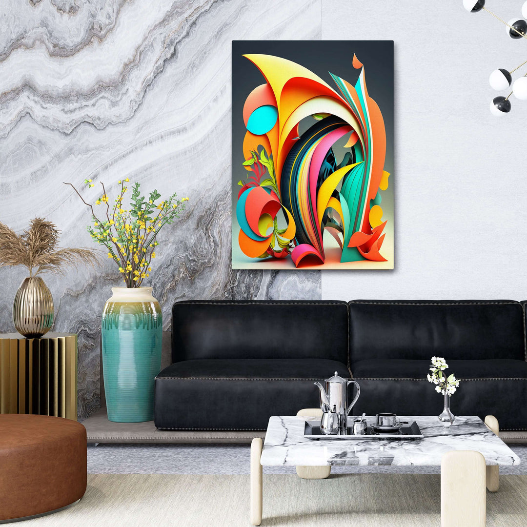 Modern Geometric Abstract Art - Modern Geometric Abstract Art Painting
