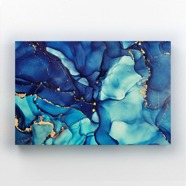 Navy Blue Marble Art | MusaArtGallery™