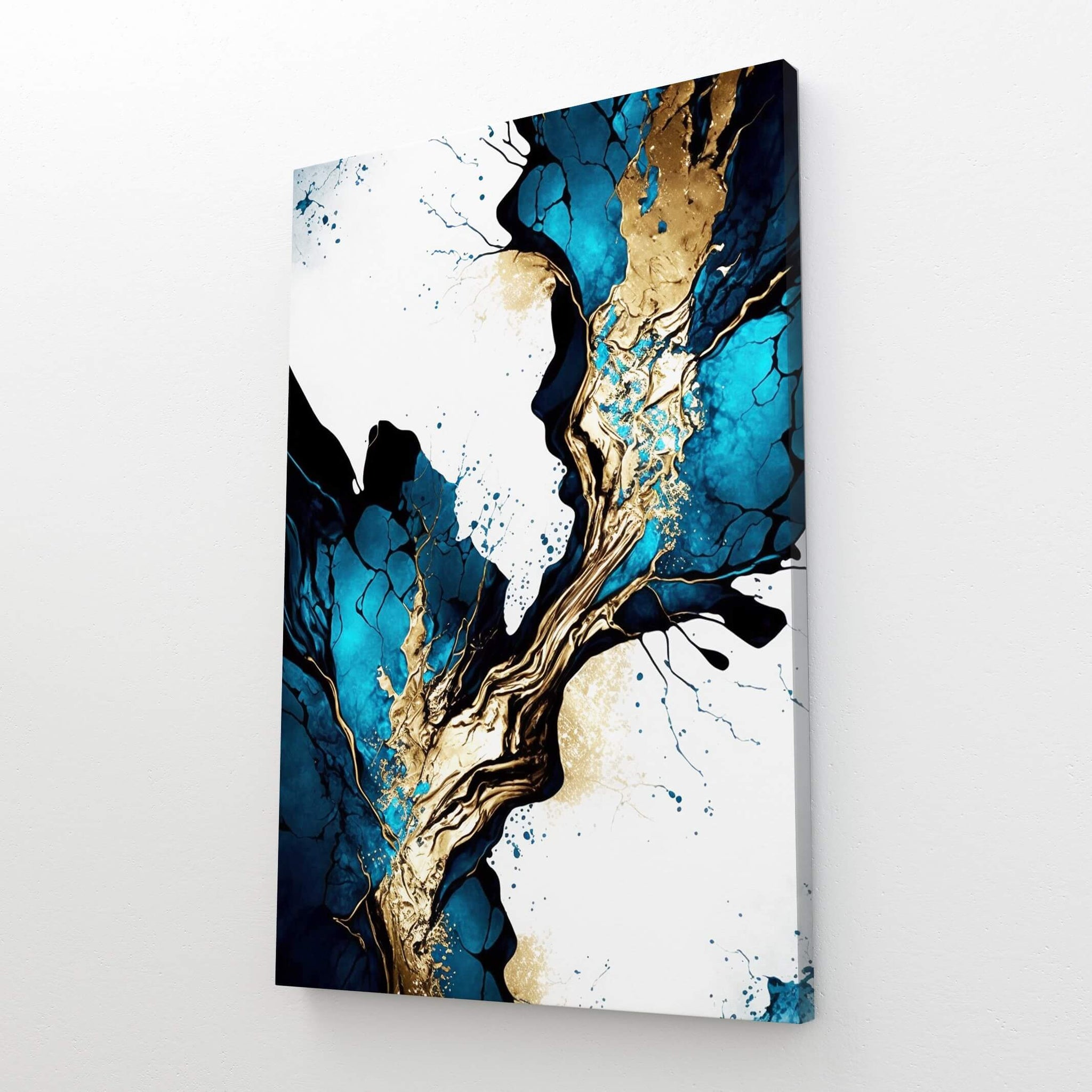 Navy Blue and Gold Wall Art | MusaArtGallery™