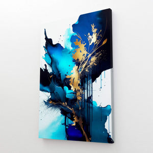 Navy Blue and Gold Wall Decor | MusaArtGallery™ 