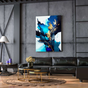 Navy Blue and Gold Wall Decor | MusaArtGallery™ 