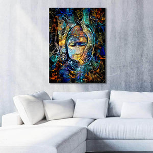 Psychedelic Buddha Canvas- Modern Art on Canvas 