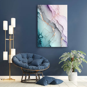 Pink and Blue Abstract Art | MusaArtGallery™ 