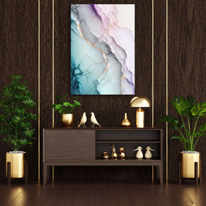 Pink and Blue Abstract Art | MusaArtGallery™ 