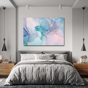 Pink and Blue Marble Wall Art | MusaArtGallery™ 