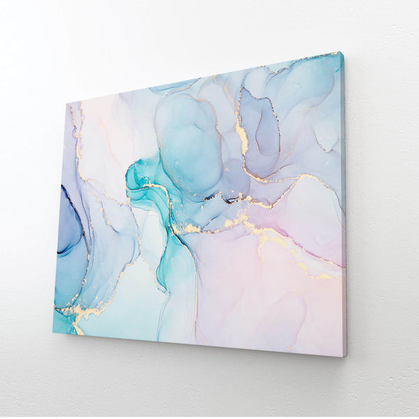 Pink and Blue Marble Wall Art | MusaArtGallery™ 