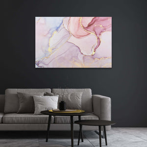Pink and Gold Marble Wall Art | MusaArtGallery™ 