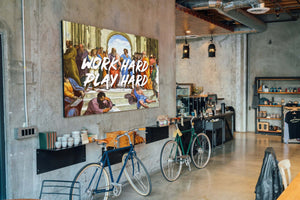 Work Hard Play Hard Wall Art