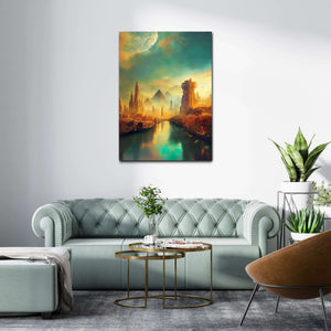 Pyramids Canvas Print