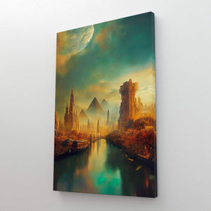 Pyramids Canvas Print