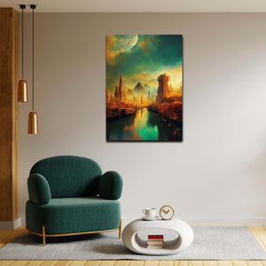 Pyramids Canvas Print