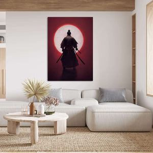 Red Samurai Wall Art | MusaArtGallery™ 