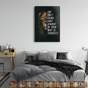 Lion Motivational Art - Lion Canvas